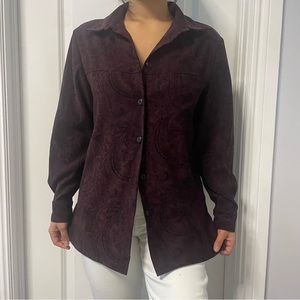 long sleeve button down shirt petite size 8